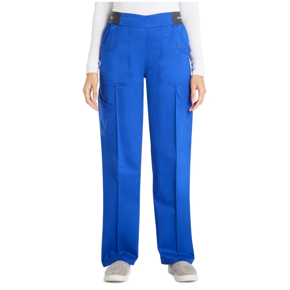 Women's Size 2XL Genuine Dickies Straight Leg Pull On Pant Scrubs Electric Blue